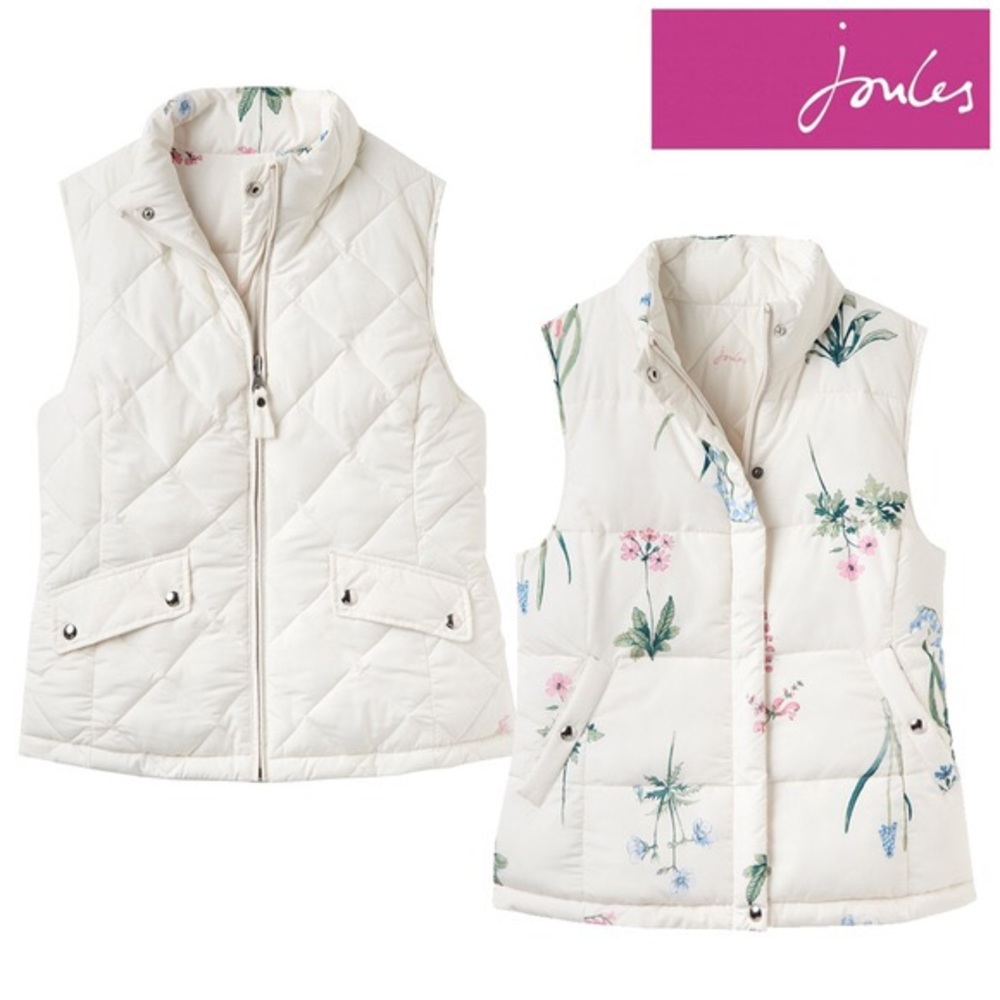 Joules reversible puffer vest